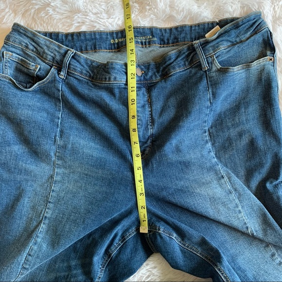Old Navy Rockstar Mid-Rise Raw Hem Jeans 26 Long - Picture 10 of 11
